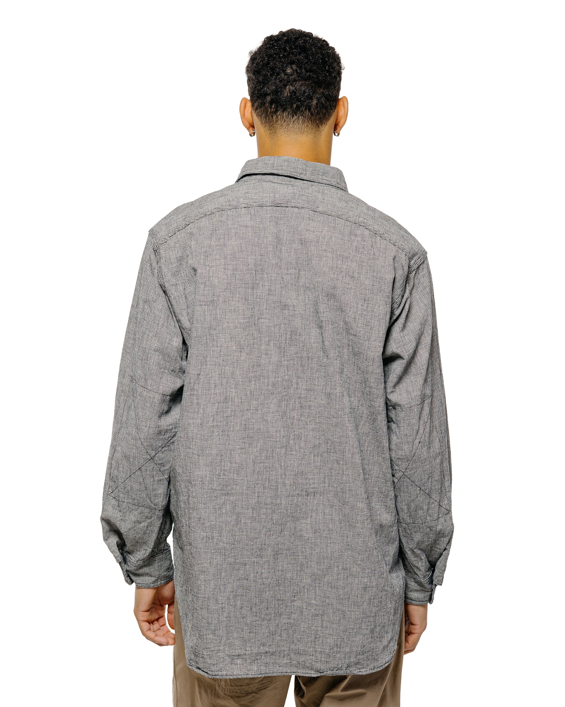 lost & found Engineered Garments Engineered Garments Work Shirt Black/Grey CL Houndstooth