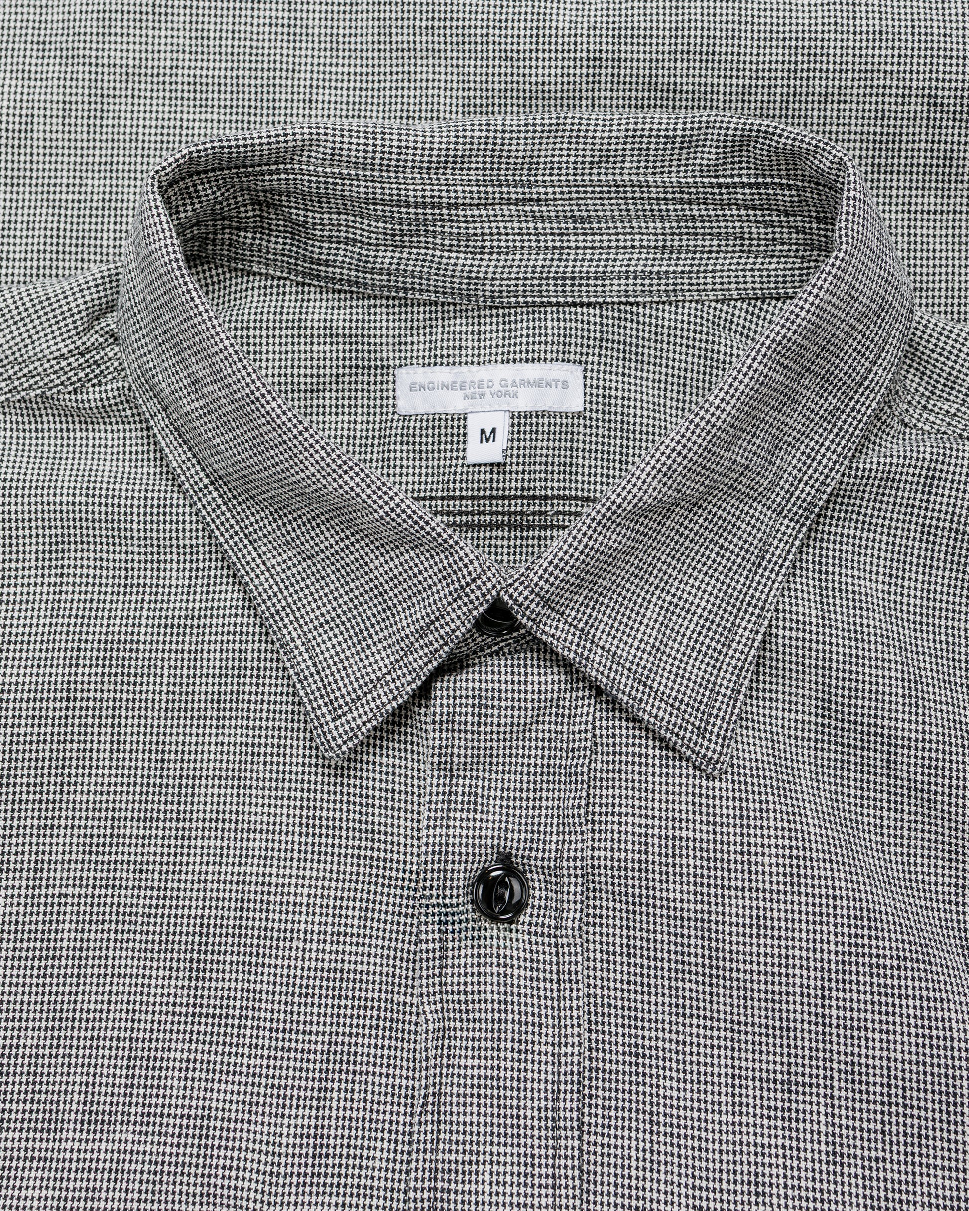 lost & found Engineered Garments Engineered Garments Work Shirt Black/Grey CL Houndstooth