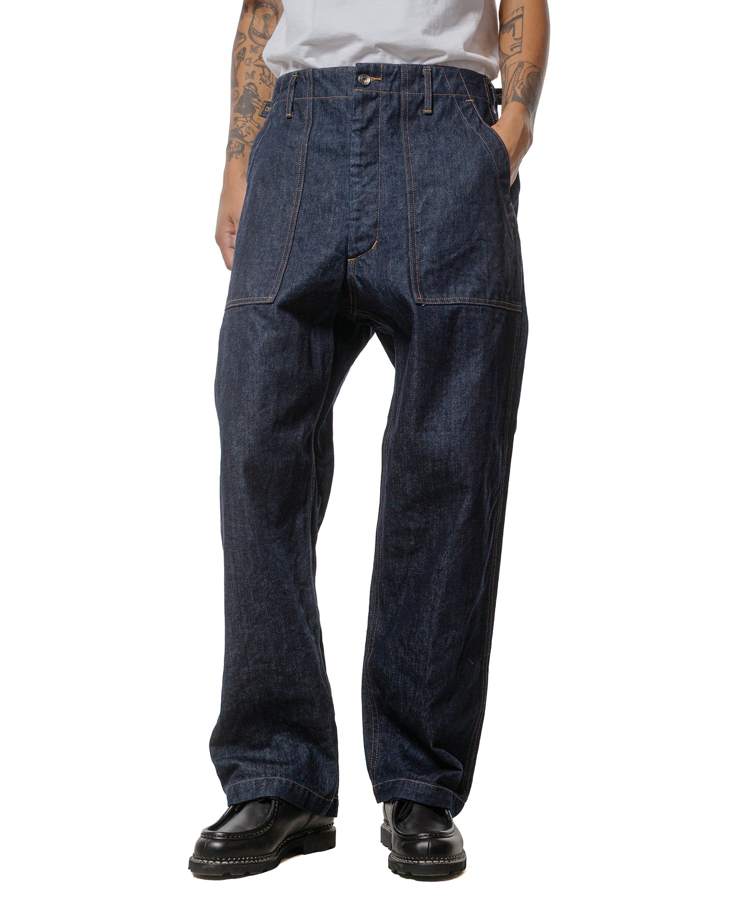 lost & found Engineered Garments Workaday Engineered Garments Workaday Fatigue Pant Indigo 12oz Cone Denim
