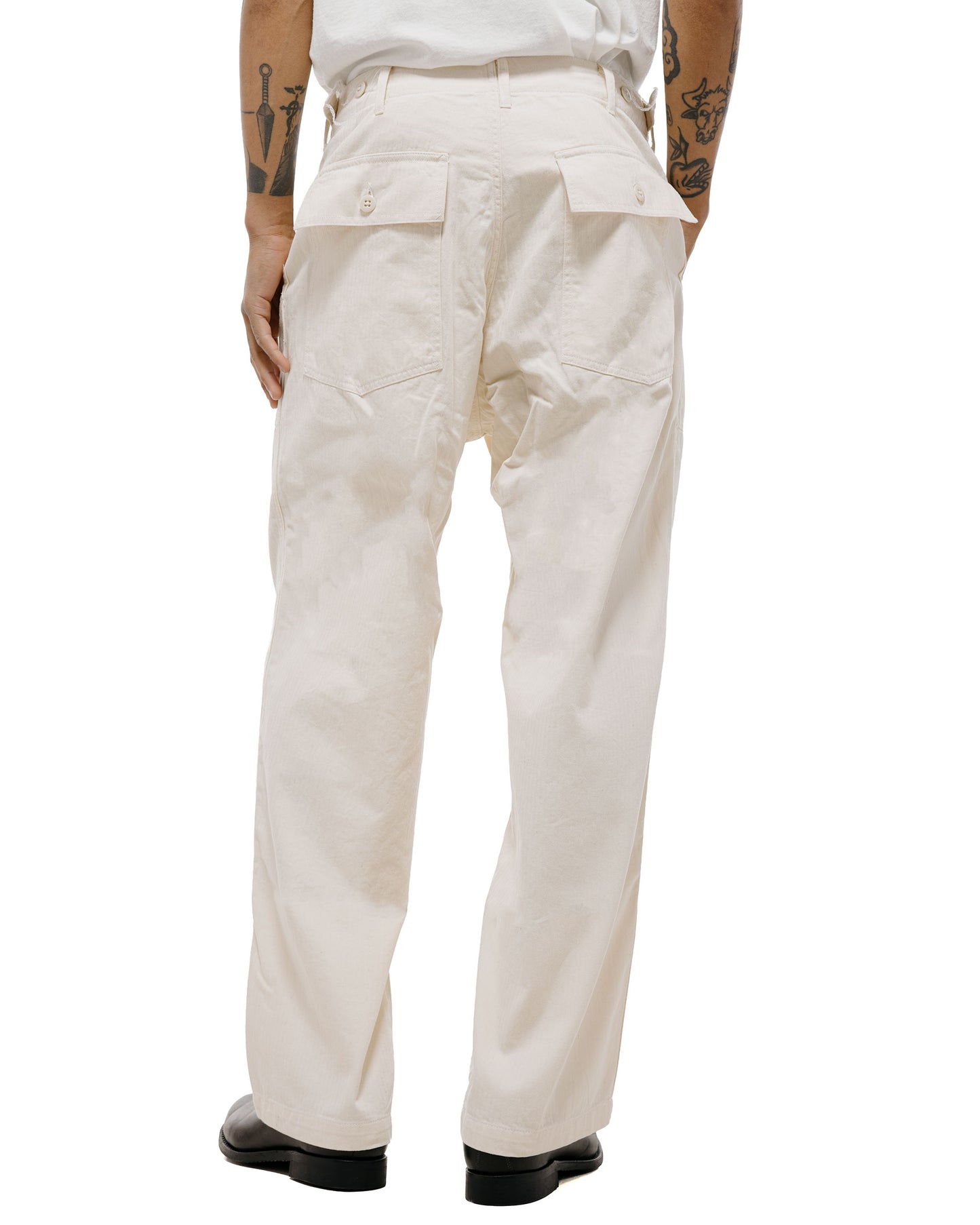 Engineered Garments Workaday Fatigue Pant Natural 7oz Cotton HB Twill