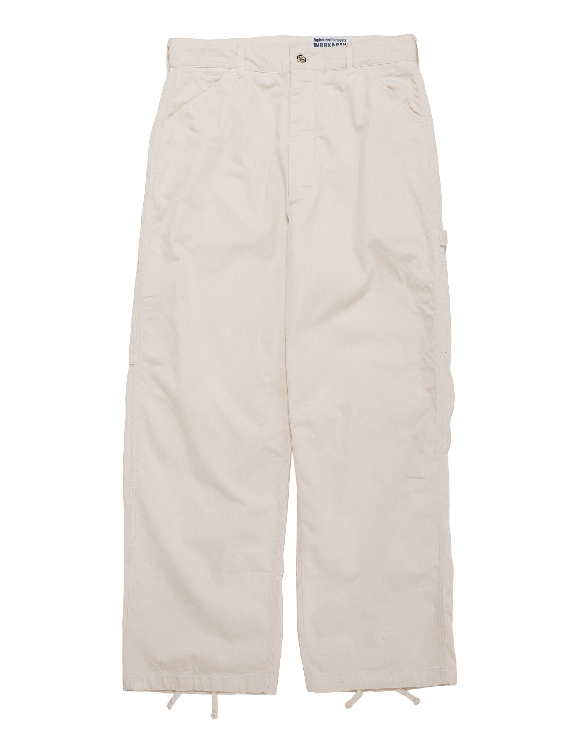 Engineered Garments Workaday Painter Pant Natural 7oz Cotton HB Twill