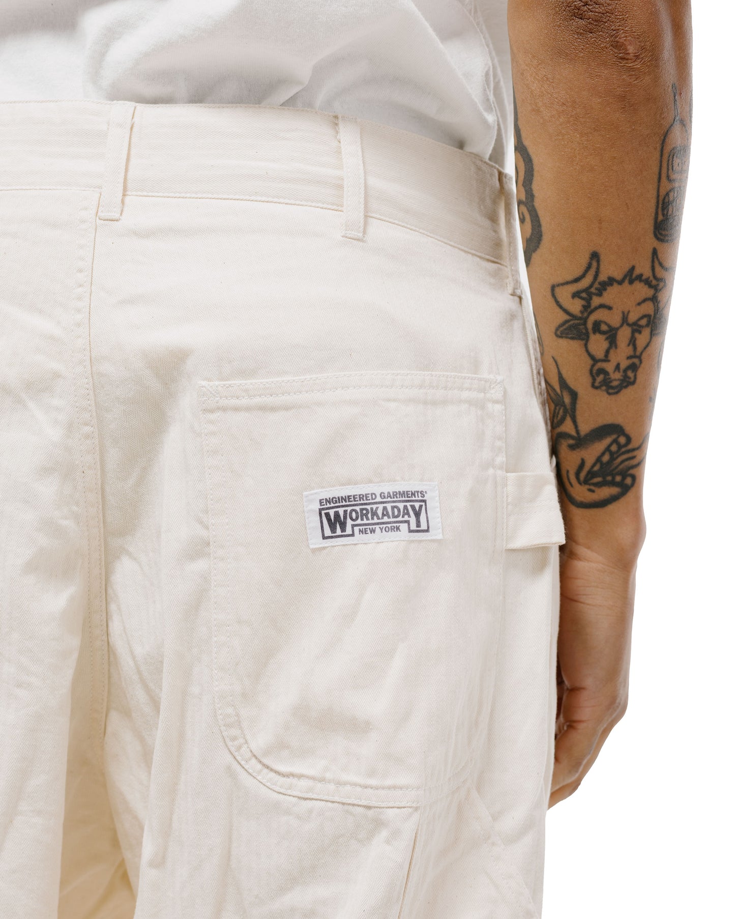 Engineered Garments Workaday Painter Pant Natural 7oz Cotton HB Twill