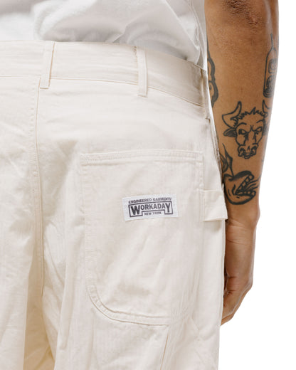 Engineered Garments Workaday Painter Pant Natural 7oz Cotton HB Twill