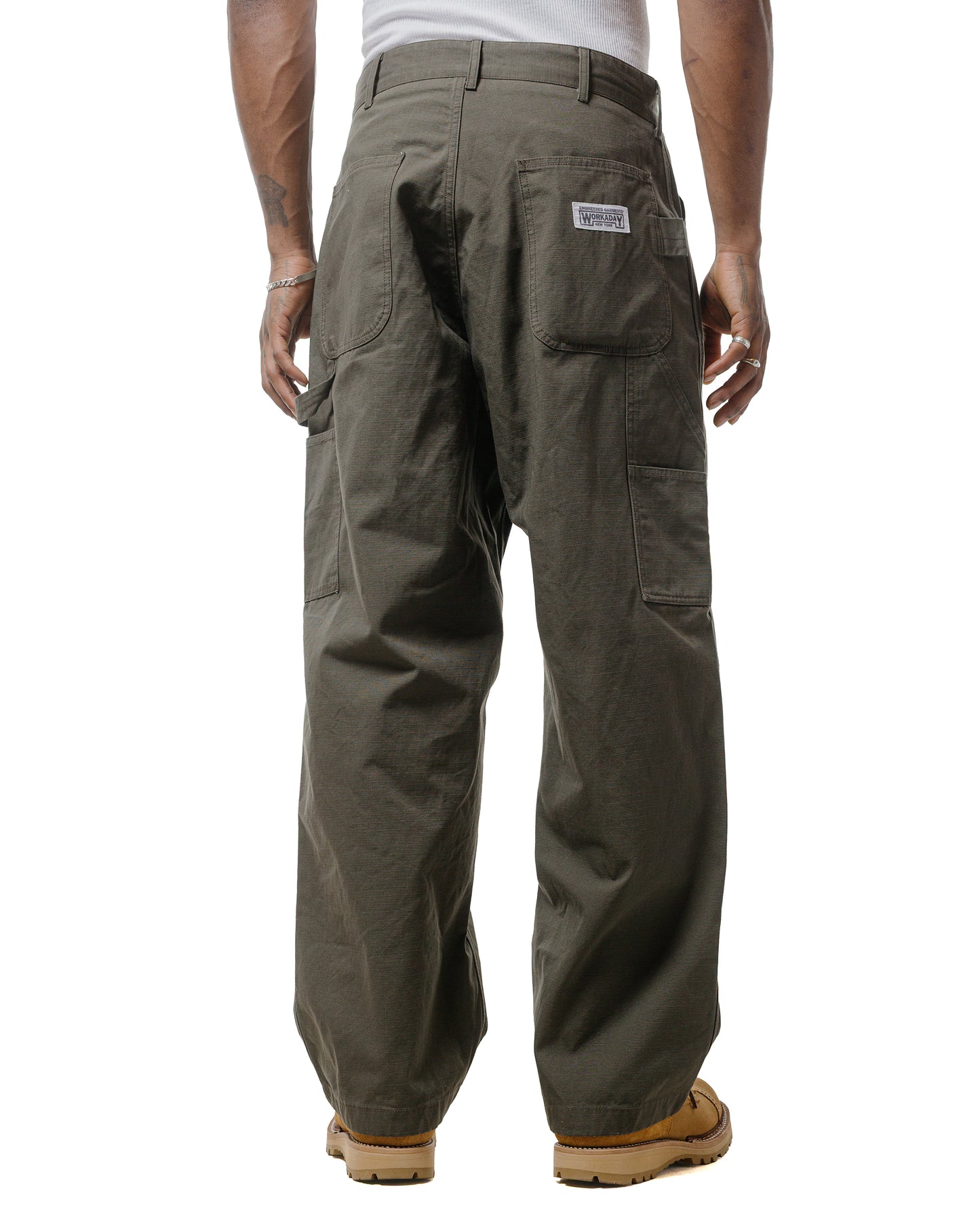 lost & found Engineered Garments Workaday Engineered Garments Workaday Painter Pant Olive Heavyweight Cotton Ripstop