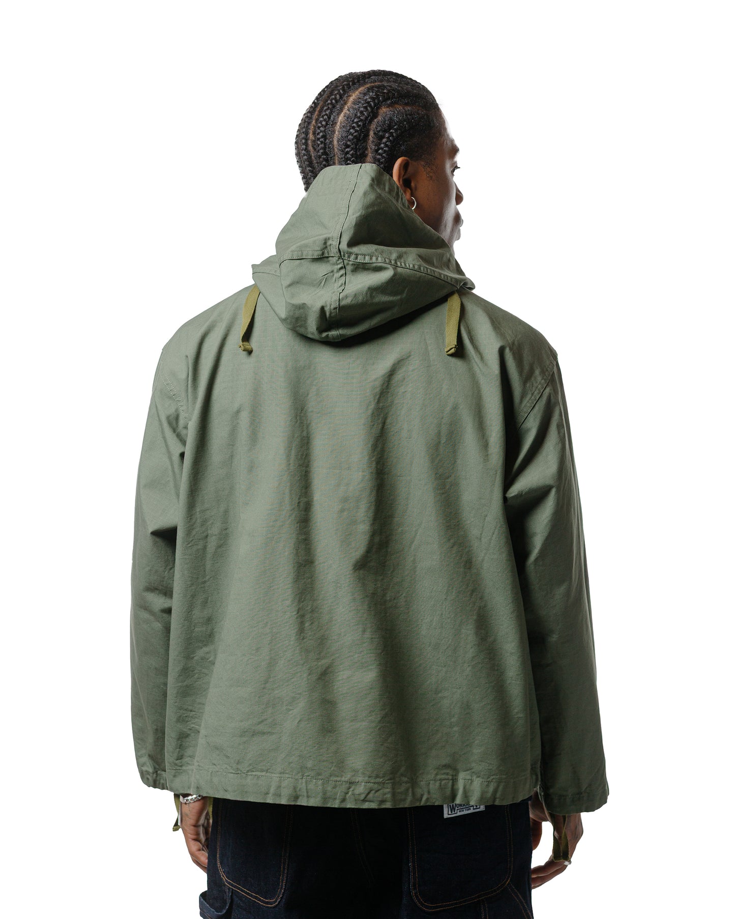 lost & found Engineered Garments Workaday Engineered Garments Workaday Salvage Smock Olive Cotton Ripstop
