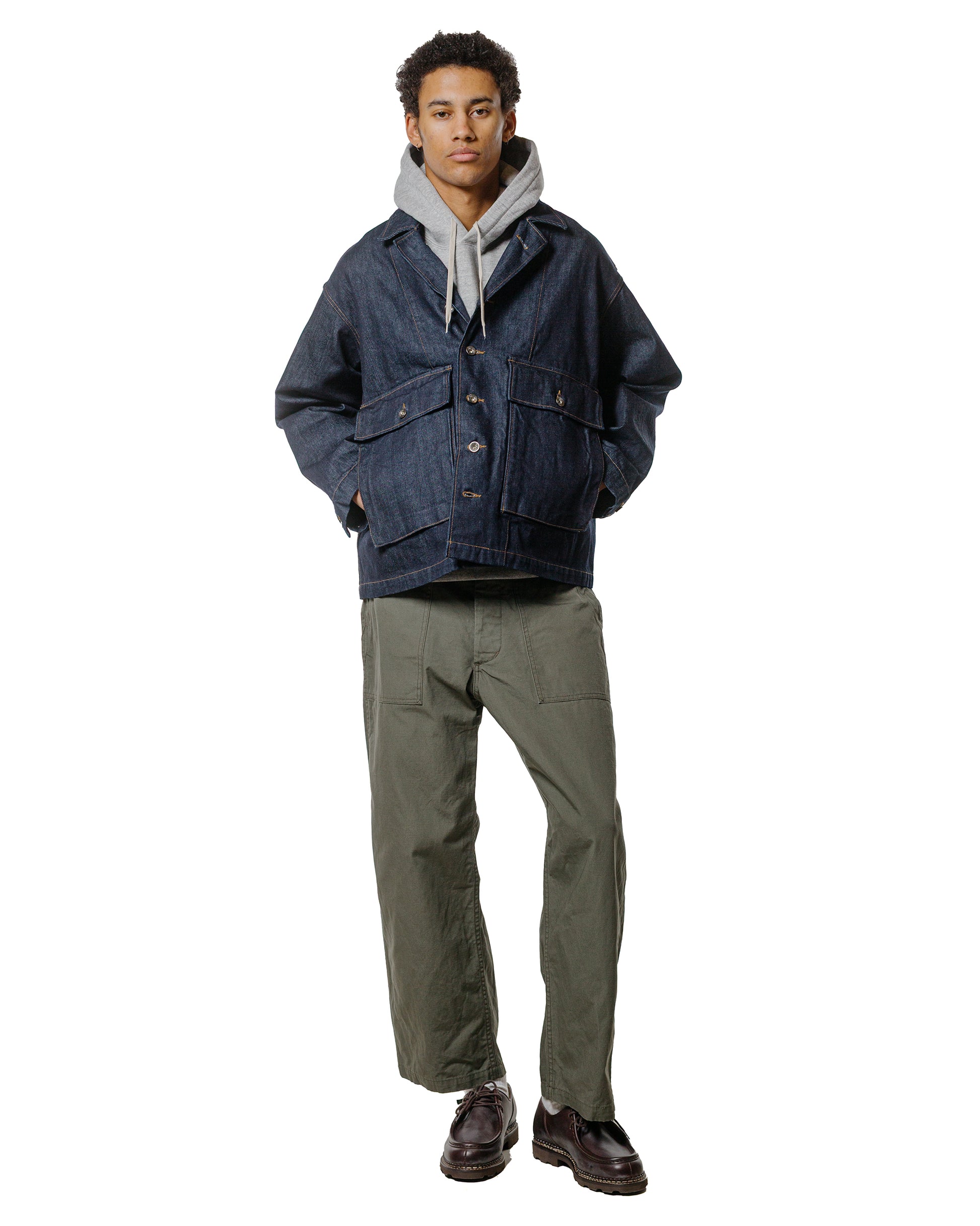 lost & found Engineered Garments Workaday Engineered Garments Workaday Sea Bees Jacket Indigo 12oz Cone Denim
