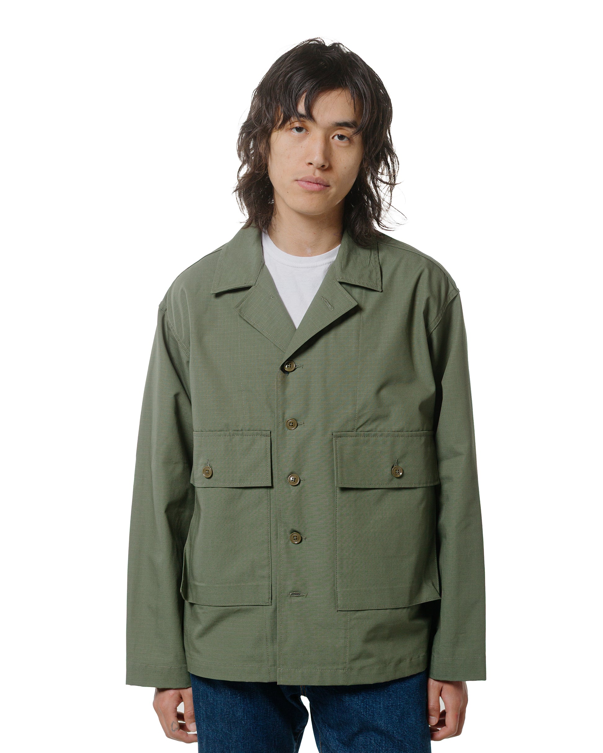 lost & found Engineered Garments Workaday Engineered Garments Workaday Sea Bees Jacket Olive Cotton Ripstop