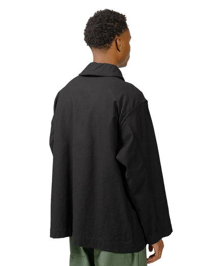 lost & found Engineered Garments Workaday Engineered Garments Workaday Shawl Collar Jacket Black Cotton Reverse Sateen