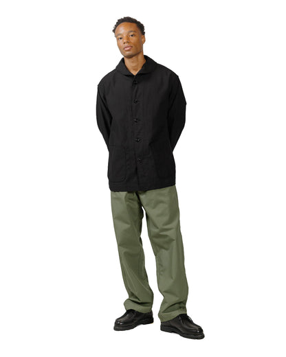 lost & found Engineered Garments Workaday Engineered Garments Workaday Shawl Collar Jacket Black Cotton Reverse Sateen