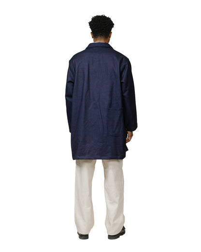 lost & found Engineered Garments Workaday Engineered Garments Workaday Shop Coat Dark Navy Cotton Heavy Basketweave