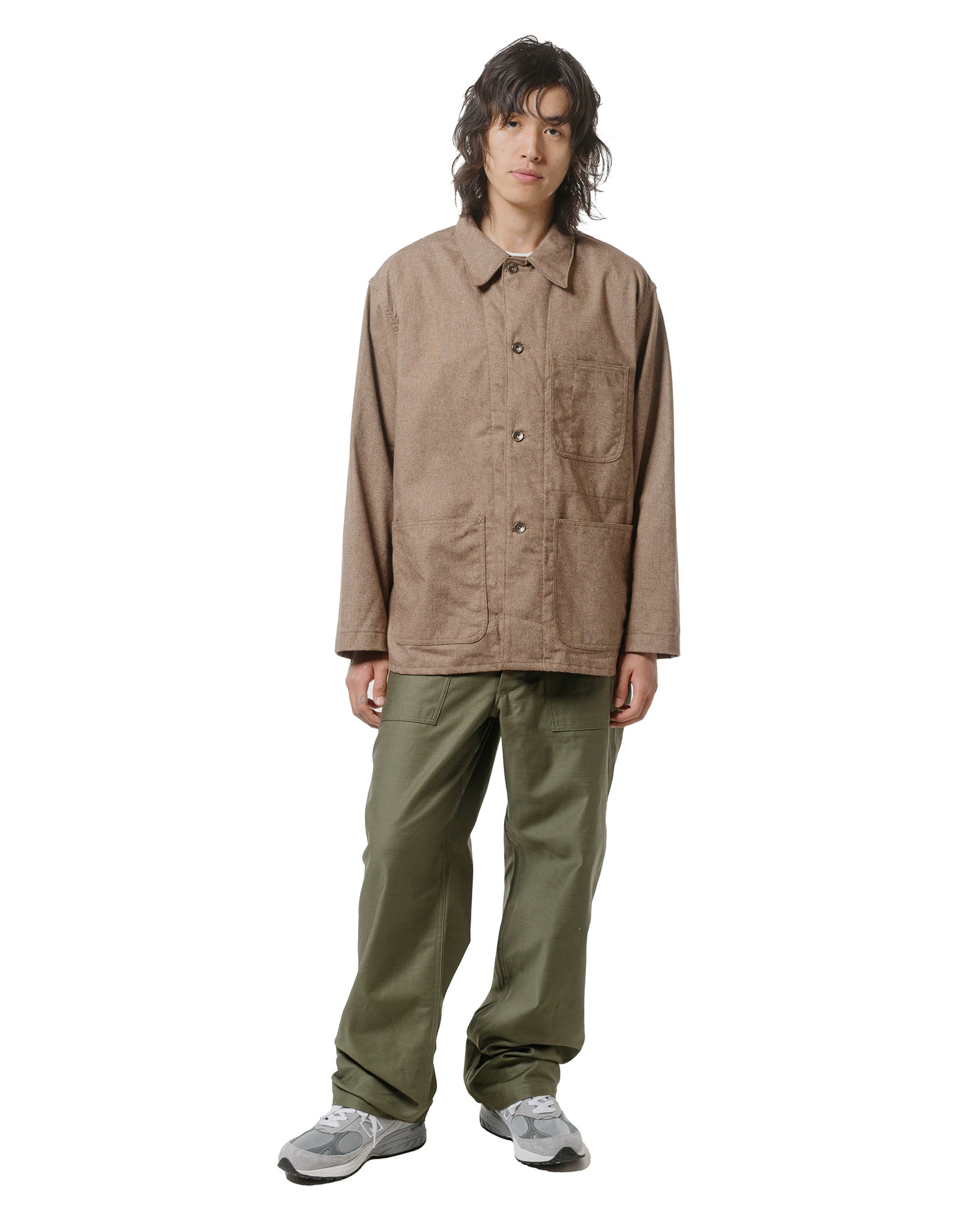 lost & found Engineered Garments Workaday Engineered Garments Workaday Utility Jacket Brown CP Homespun