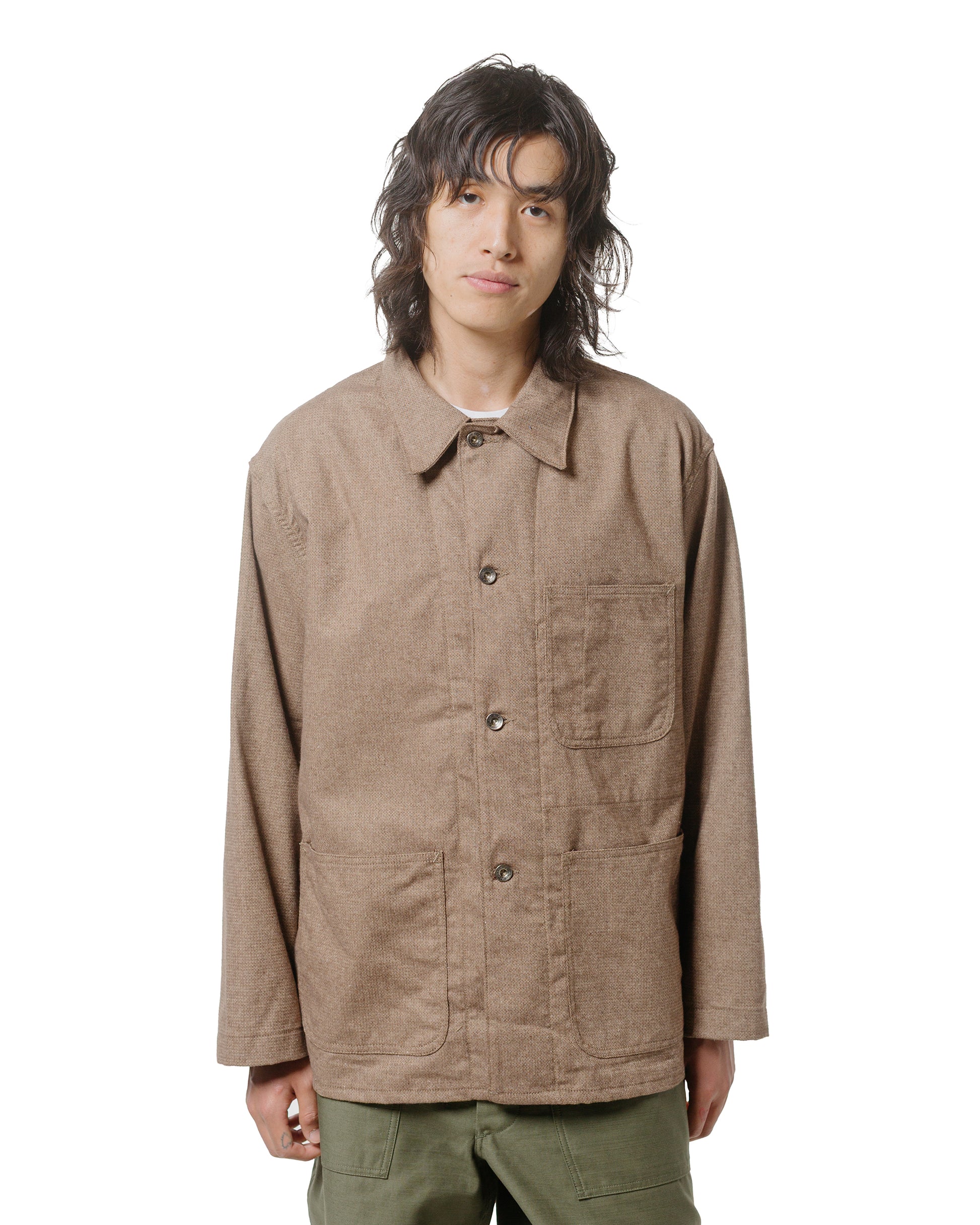 lost & found Engineered Garments Workaday Engineered Garments Workaday Utility Jacket Brown CP Homespun