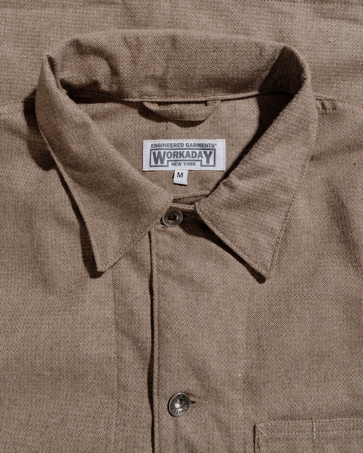 lost & found Engineered Garments Workaday Engineered Garments Workaday Utility Jacket Brown CP Homespun