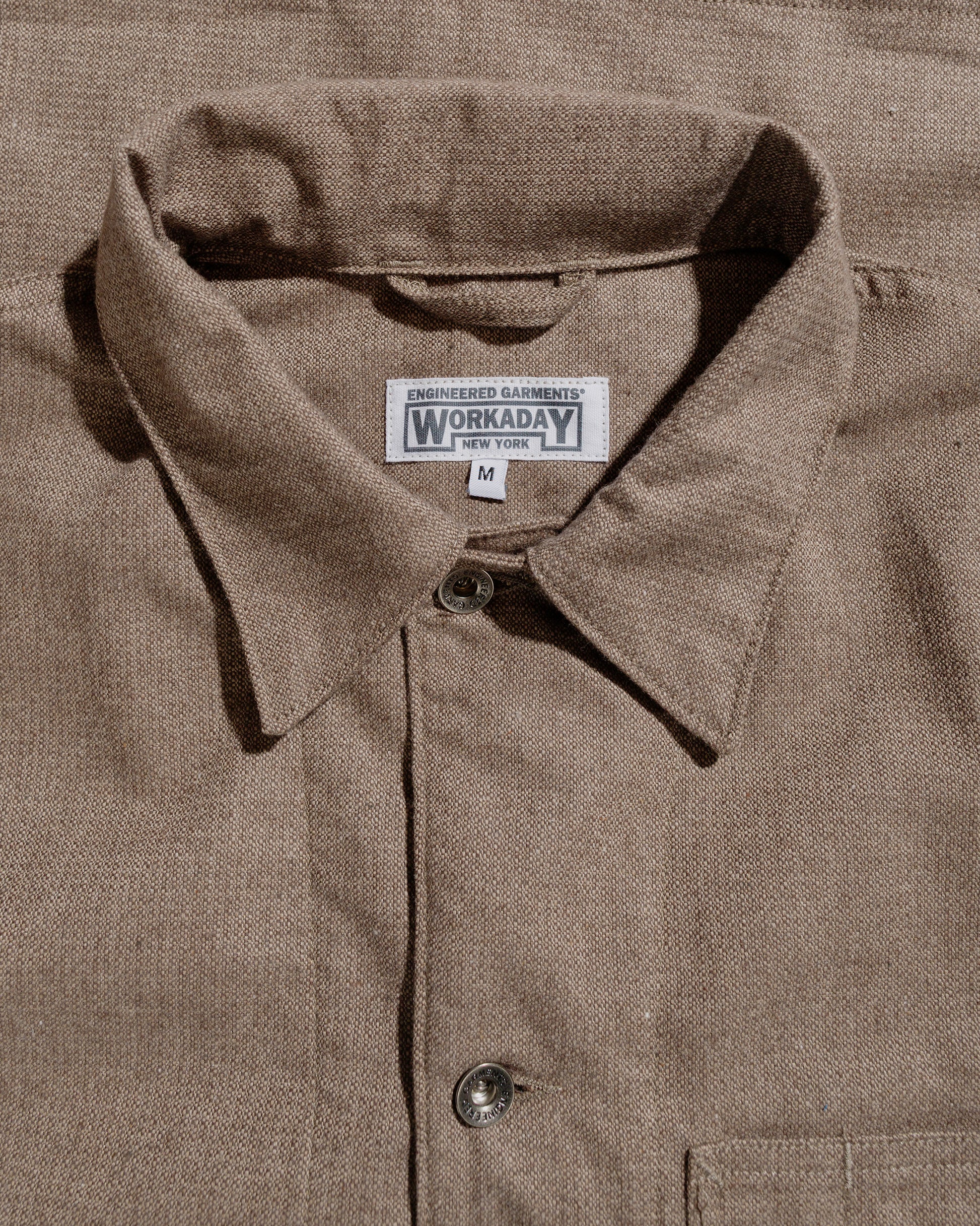 lost & found Engineered Garments Workaday Engineered Garments Workaday Utility Jacket Brown CP Homespun