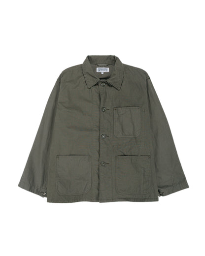 lost & found Engineered Garments Workaday Engineered Garments Workaday Utility Jacket Olive Heavyweight Cotton Ripstop