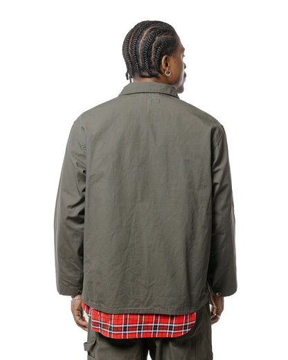 lost & found Engineered Garments Workaday Engineered Garments Workaday Utility Jacket Olive Heavyweight Cotton Ripstop