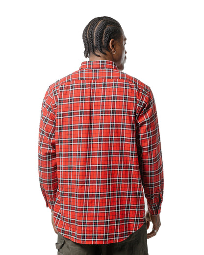 lost & found Engineered Garments Workaday Engineered Garments Workaday Utility Shirt Red Cotton Twill Plaid