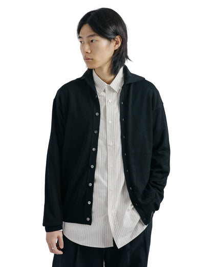 Ernie Palo Polo Knit Cardigan Black
