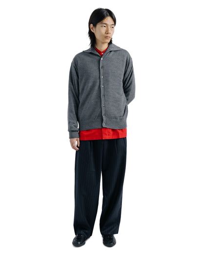 Ernie Palo Polo Knit Cardigan Grey