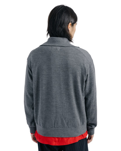 Ernie Palo Polo Knit Cardigan Grey