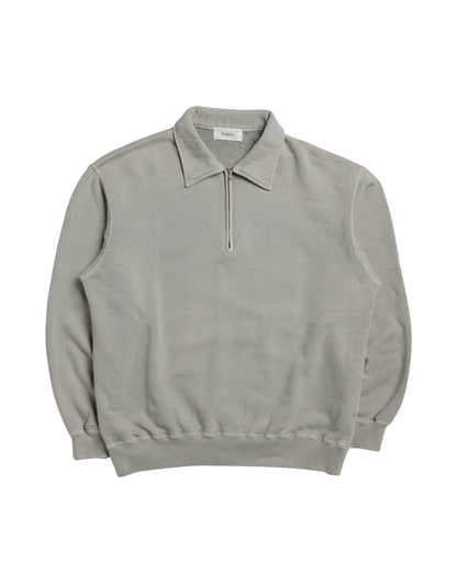 Ernie Palo Product Dyed Half Zip Sweat Olive