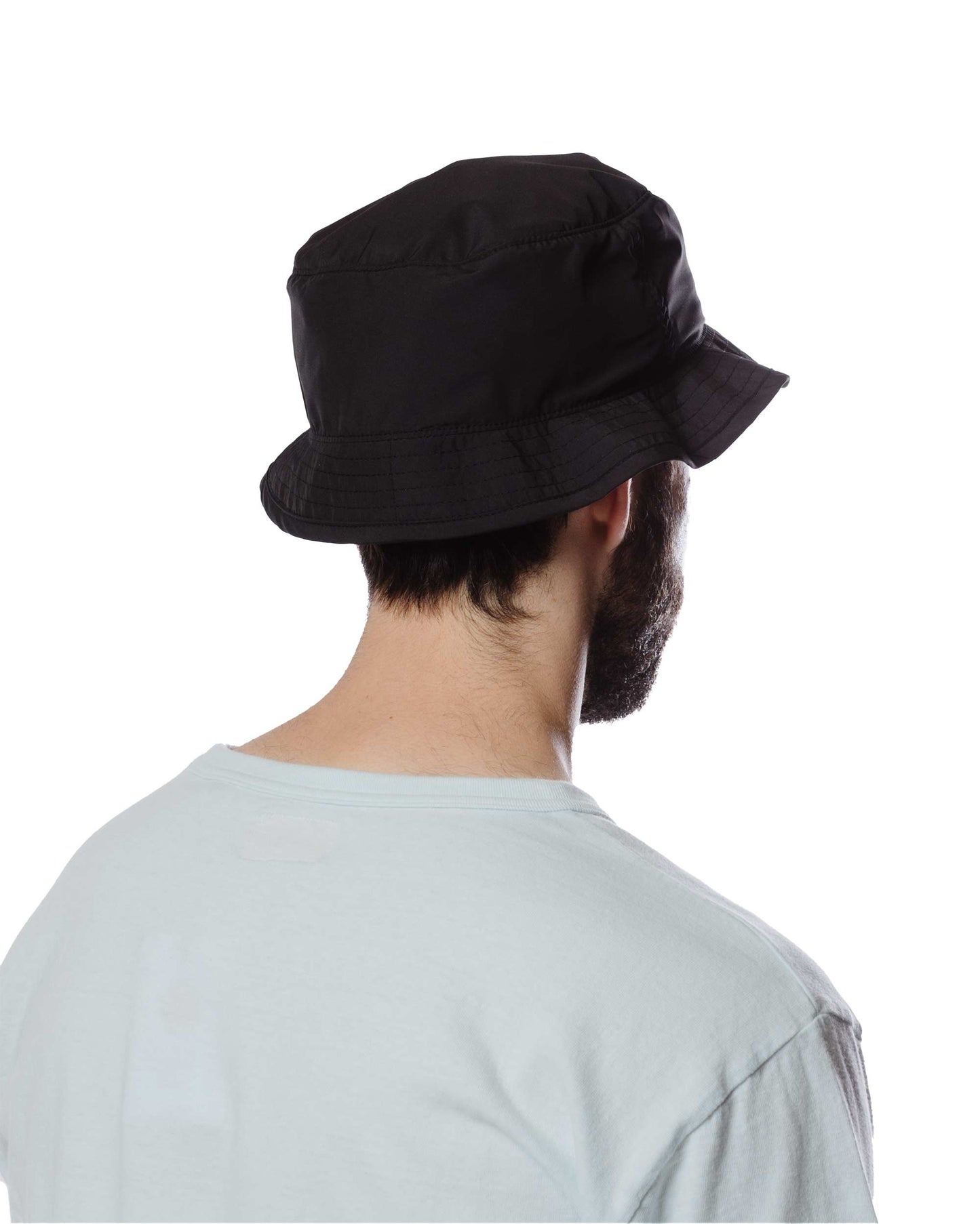 lost & found Found Feather Found Feather Boonie Crusher Hat Poly Dyed Taffeta Black