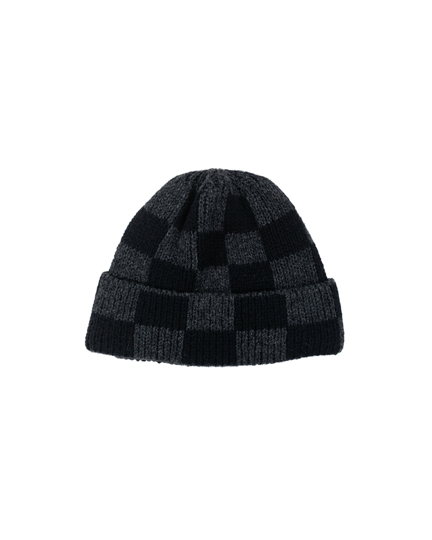 lost & found Found Feather Found Feather Checker Beanie Italian Donegal Wool Black