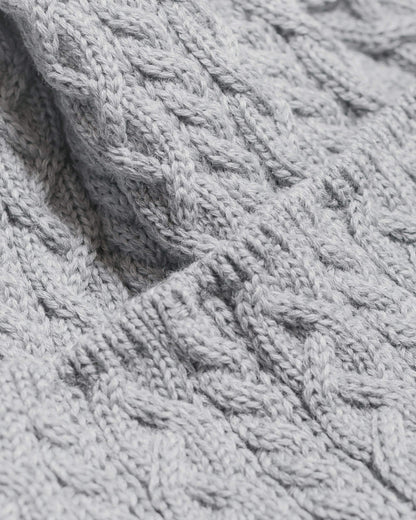 lost & found Found Feather Found Feather Elias Knit Flightcap Italian Merino Wool Light Grey