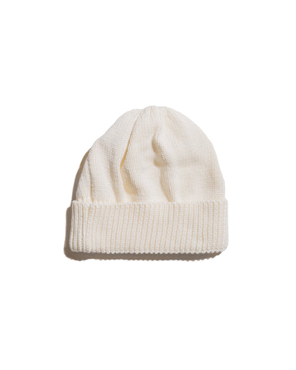 lost & found Found Feather Found Feather Knit Roll Watch Cap Cotton Knit Ecru