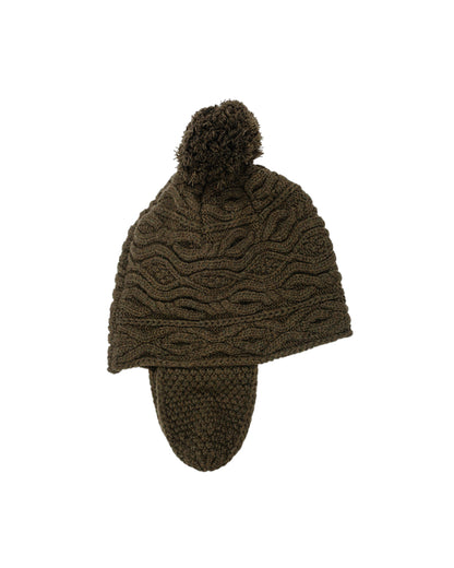 lost & found Found Feather Found Feather Pom Pom Beanie Lambswool Olive
