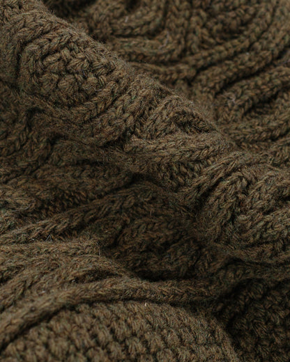 lost & found Found Feather Found Feather Pom Pom Beanie Lambswool Olive