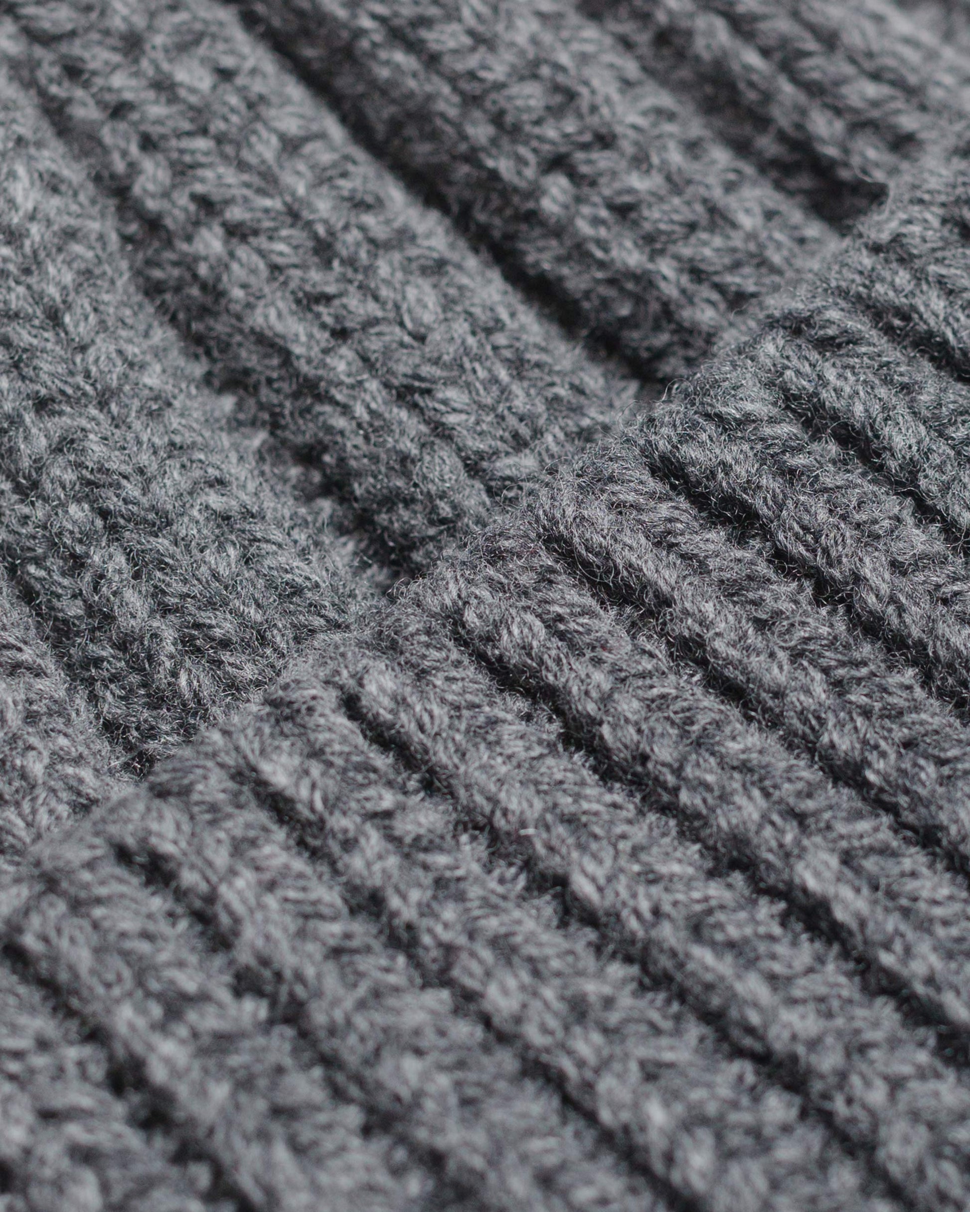lost & found Found Feather Found Feather Rib Beanie Italian Donegal Wool Charcoal