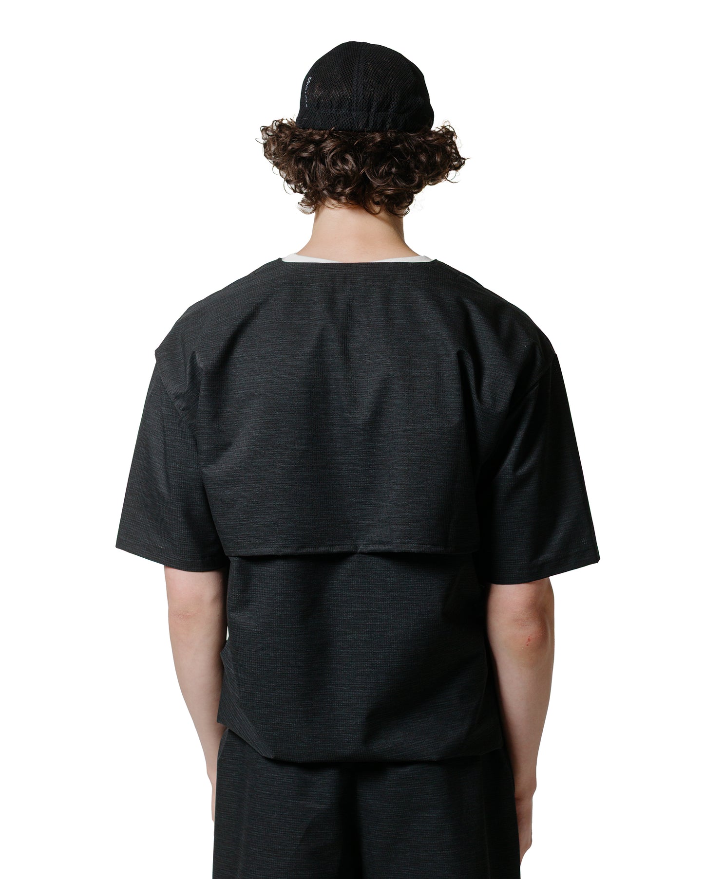 lost & found Found Feather Found Feather Tech Sleeping Shirt Dot AIR Slub Linen Black