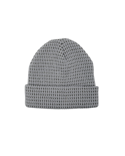 lost & found Found Feather Found Feather Waffle Beanie Acrylic Knit Grey Olive