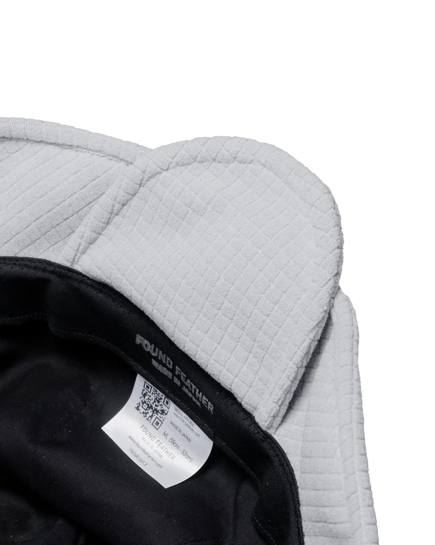 lost & found Found Feather Found Feather Winter Safari Hat Quilted Polar Fleece Grey