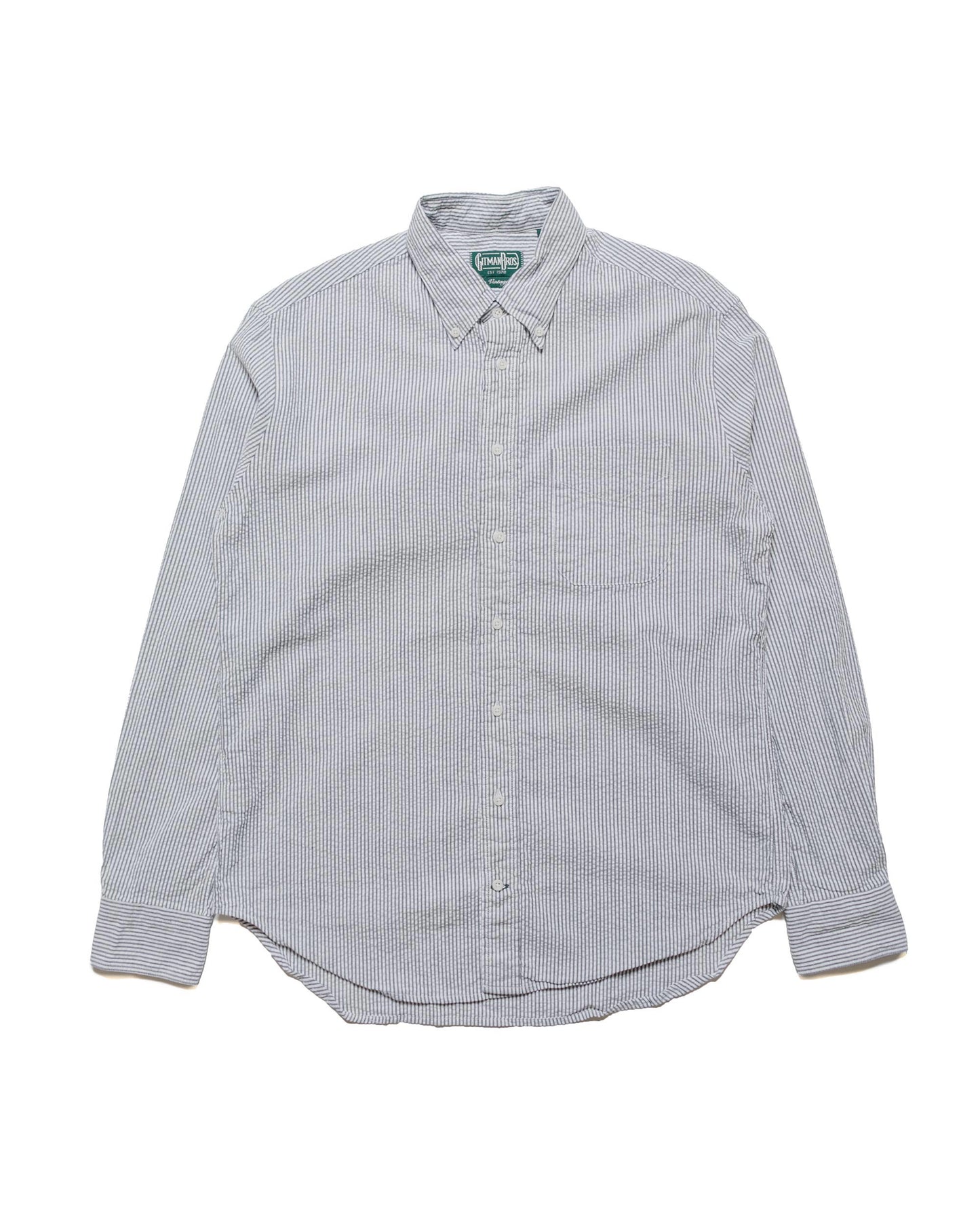 lost & found Gitman Vintage Bros. Gitman Vintage Bros. Charcoal Seersucker Shirt