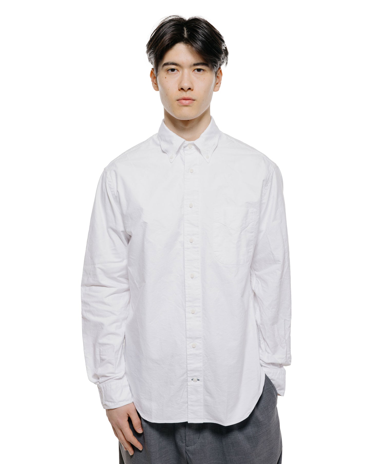 lost & found Gitman Vintage Bros. Gitman Vintage Bros. USA Woven 4.5oz White Poplin Shirt