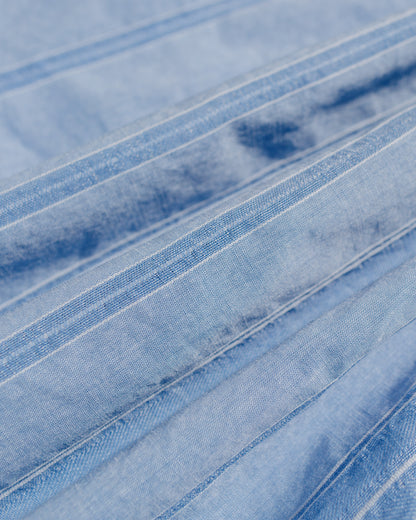 lost & found Gitman Vintage Bros. Gitman Vintage Bros. Blue Japanese Dobby Stripe Camp Shirt