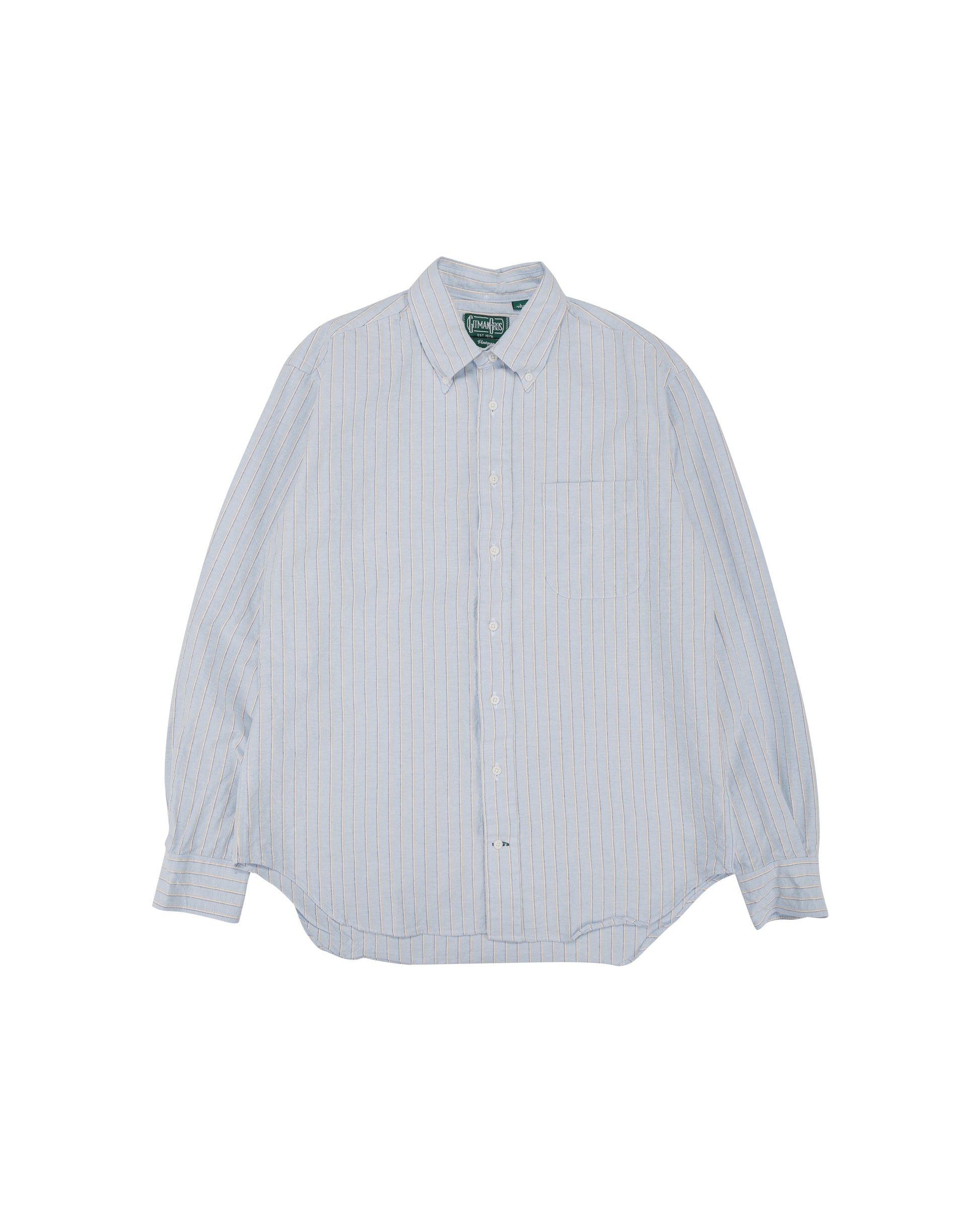 lost & found Gitman Vintage Bros. Gitman Vintage Bros. Blue Japanese Striped Oxford