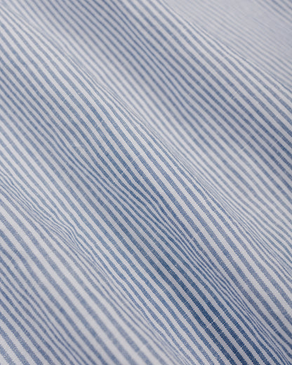 lost & found Gitman Vintage Bros. Gitman Vintage Bros. Blue Stripe Linen Long Sleeve Shirt