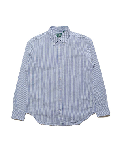 lost & found Gitman Vintage Bros. Gitman Vintage Bros. Blue Stripe Seersucker Shirt