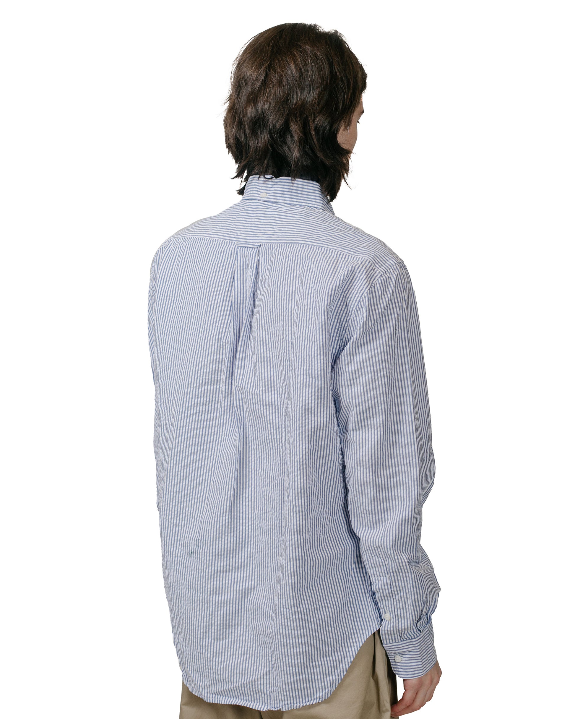 lost & found Gitman Vintage Bros. Gitman Vintage Bros. Blue Stripe Seersucker Shirt