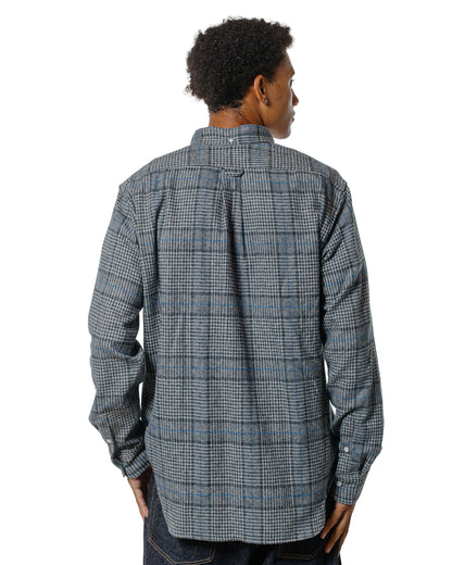 lost & found Gitman Vintage Bros. Gitman Vintage Bros. Grey Cotton Tweed Check Shirt