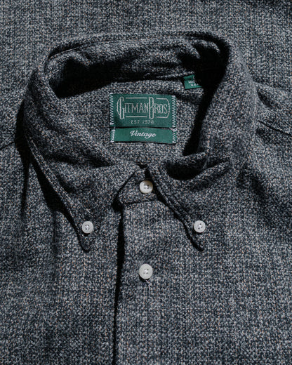 lost & found Gitman Vintage Bros. Gitman Vintage Bros. Grey Cotton Tweed Shirt