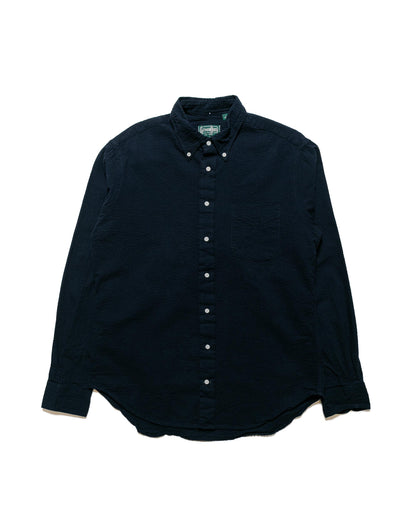 lost & found Gitman Vintage Bros. Gitman Vintage Bros. Navy Overdye Seersucker Shirt