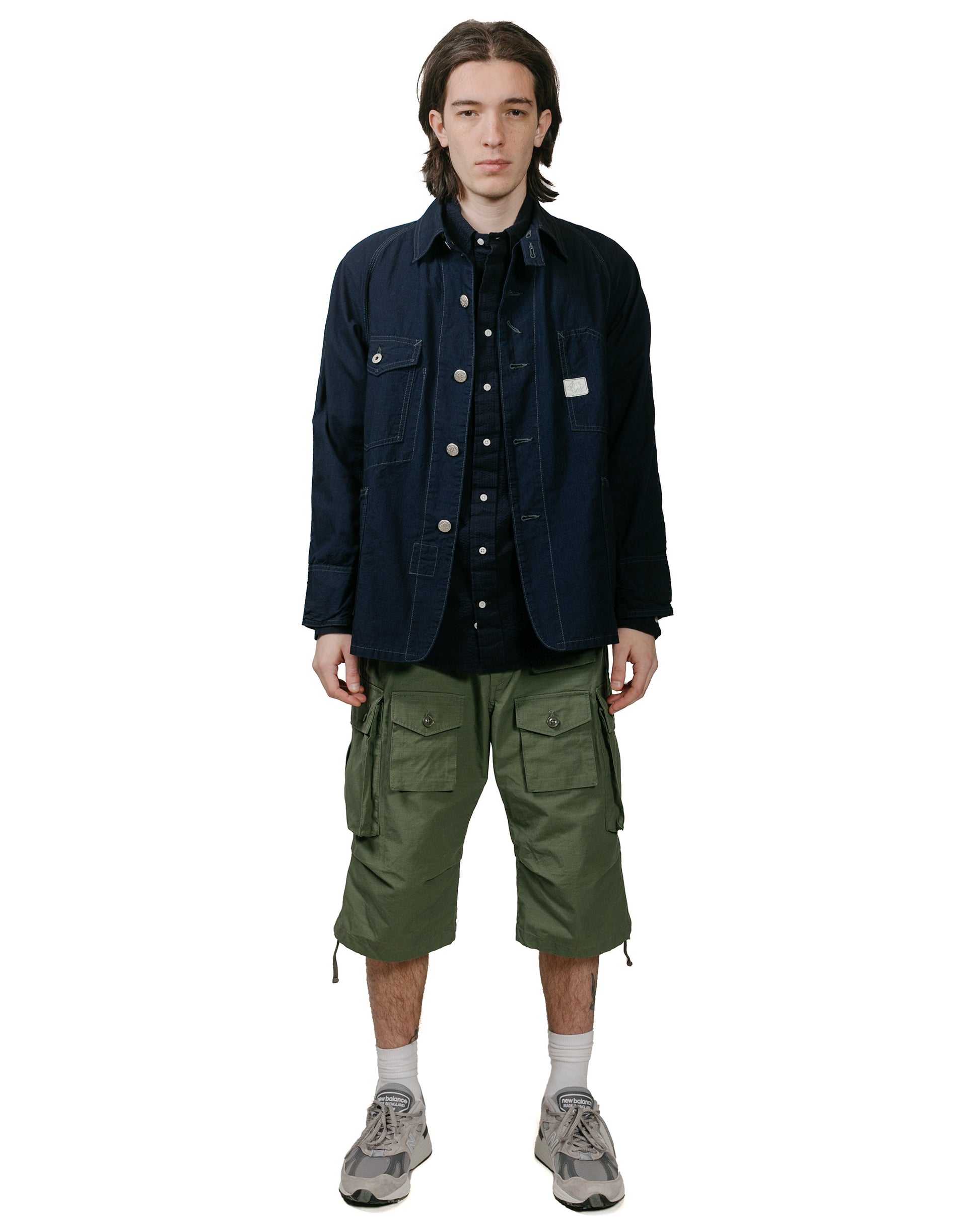 lost & found Gitman Vintage Bros. Gitman Vintage Bros. Navy Overdye Seersucker Shirt
