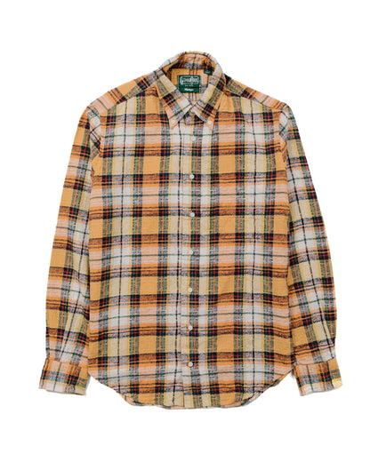 lost & found Gitman Vintage Bros. Gitman Vintage Bros. Orange Broken Dobby Plaid Shirt