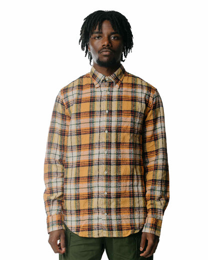 lost & found Gitman Vintage Bros. Gitman Vintage Bros. Orange Broken Dobby Plaid Shirt