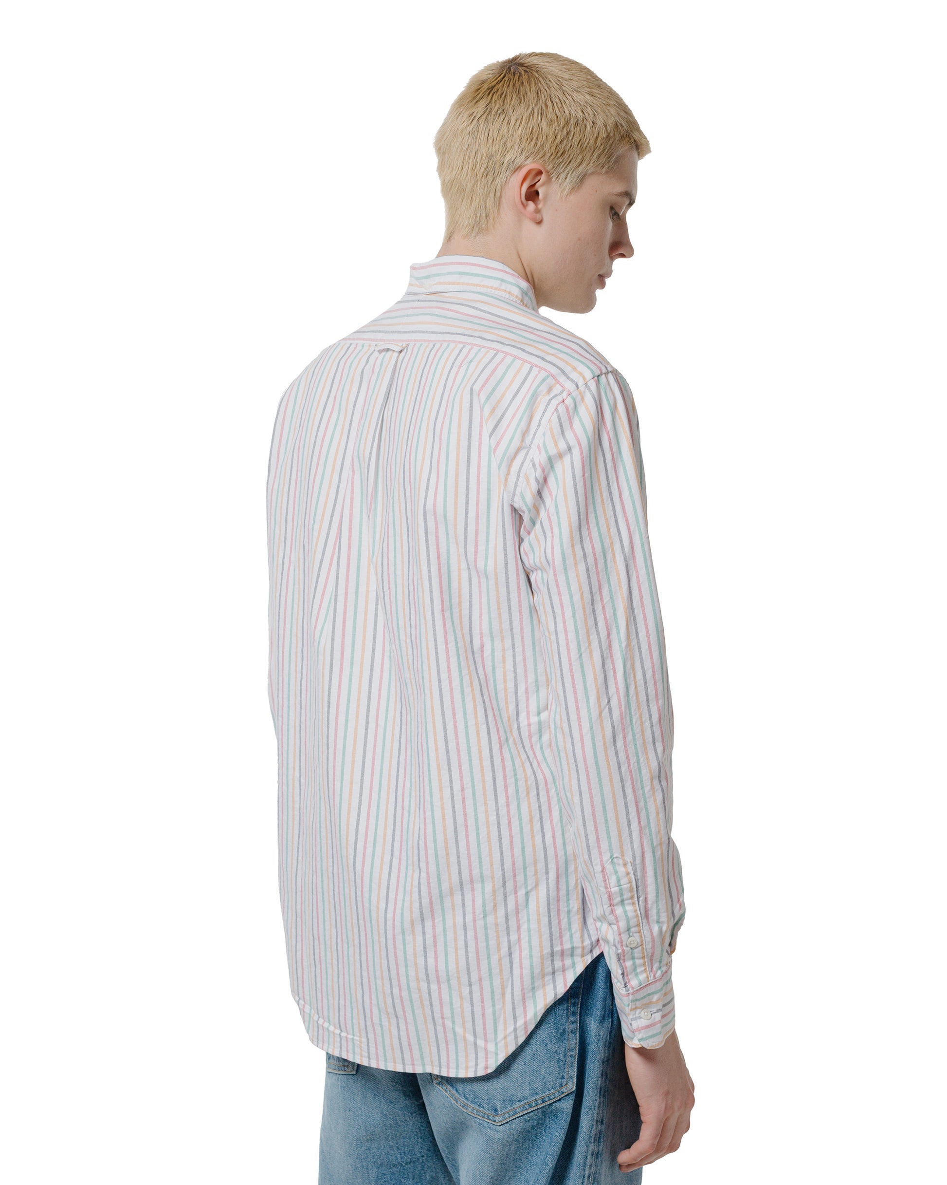 lost & found Gitman Vintage Bros. Gitman Vintage Bros. Rasta Stripe Oxford Long Sleeve