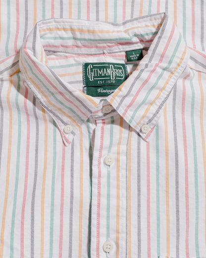 lost & found Gitman Vintage Bros. Gitman Vintage Bros. Rasta Stripe Oxford Long Sleeve